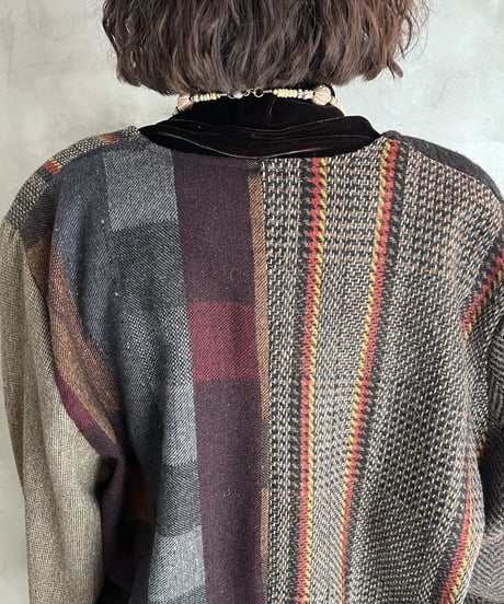 Patchwork Pattern Lace Jacket BRBK