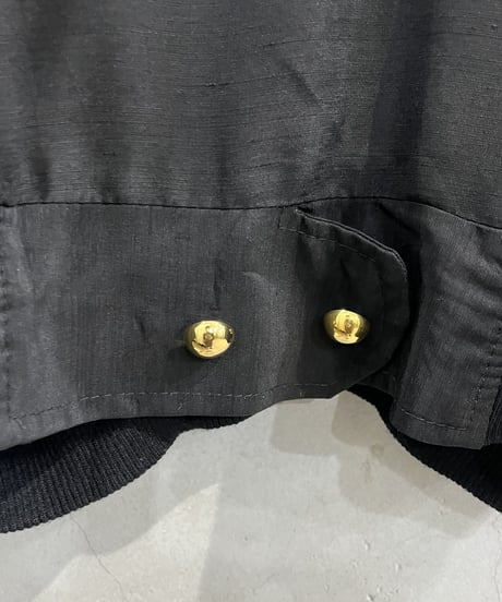Front Button Dolman Sleeve Pull Over BK