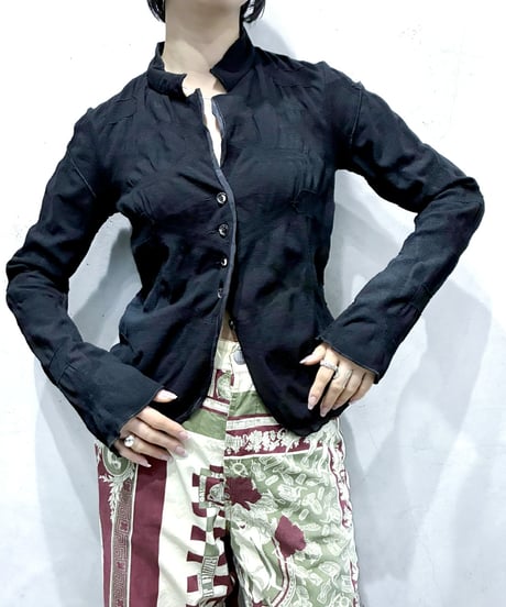 MARITHE FRANCOIS GIRBAUD Seam Design Jacket Shirt BK