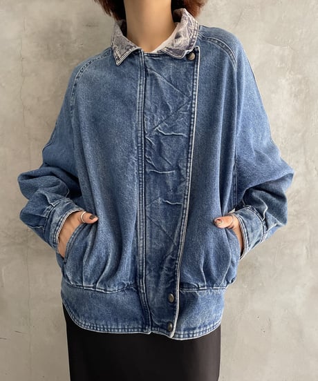 Raglan Sleeve Denim Jacket BL