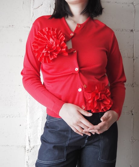 REMAKE Frilled Flower Cardigan RE