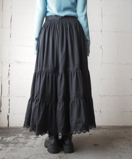 1970〜80's Tyrolean Tiered Skirt BK