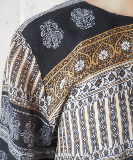 Arabesque Pattern Rayon Dress BKMU