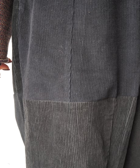 Remake Corduroy Wide Easy BK