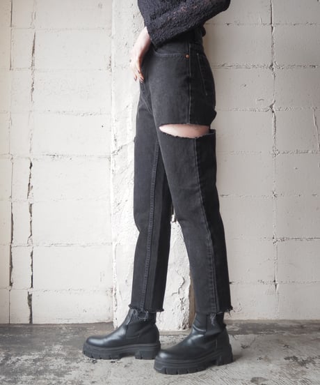 Remake Levi's550 Crashed Big Denim BK