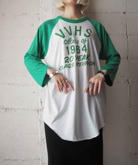 Logo Print Raglan Sleeve Tee WHGN