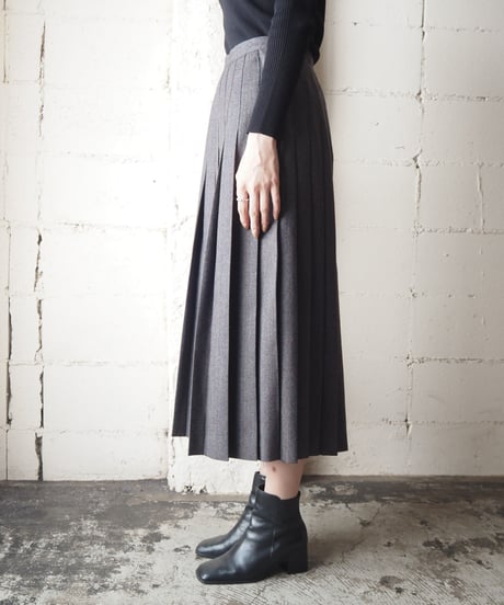 Check Pleated Skirt GR