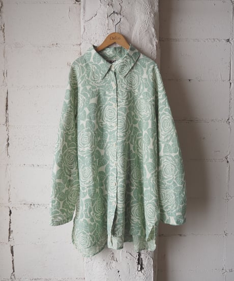 FLAX Rose Print Linen Shirt GNYE