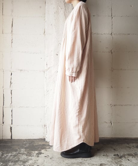 L.L.Bean Pleated Bosom Shirt Dress IVRE