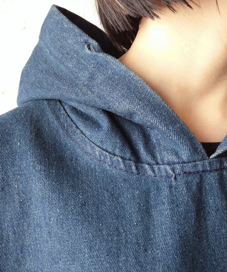 Hooded Denim Dress BL