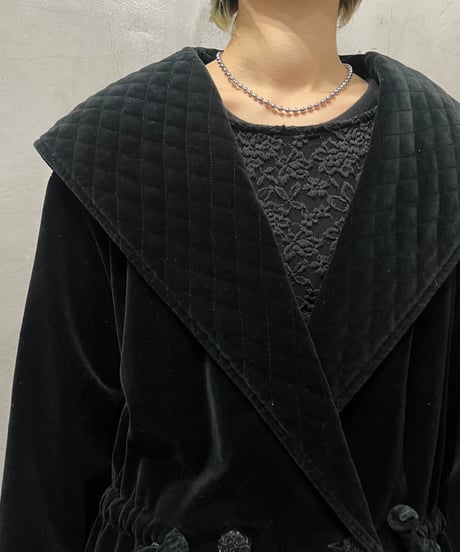Velour Hooded Jacket BK