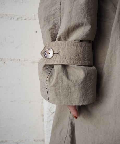 Stand Fall Collar Long Coat BE