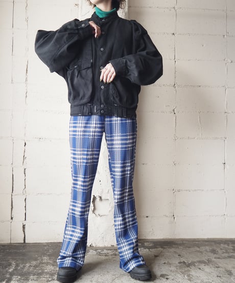 Belted Stitch Blouson Jacket BK