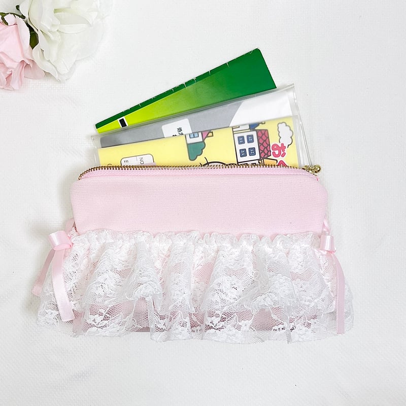 【ろみお】フラットポーチ❤美しい女性 ❤オーダー受付❤フラットポーチ❤女の子 - メルカリ