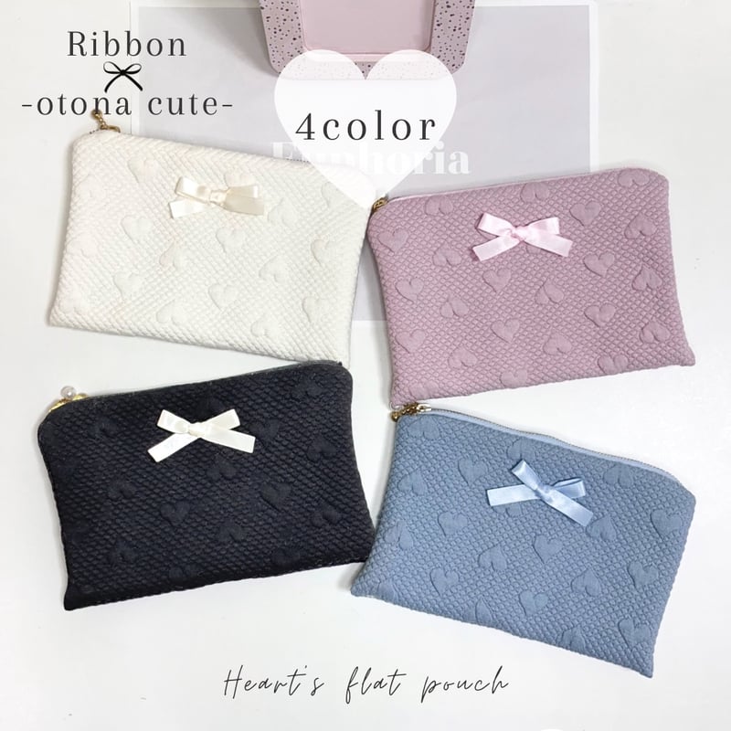 cancan☆フラットポーチ♥️イチゴ&爽やかな彼女D♥️ハンドメイド cancan☆フラットポーチ♥️イチゴ&爽やかな彼女D