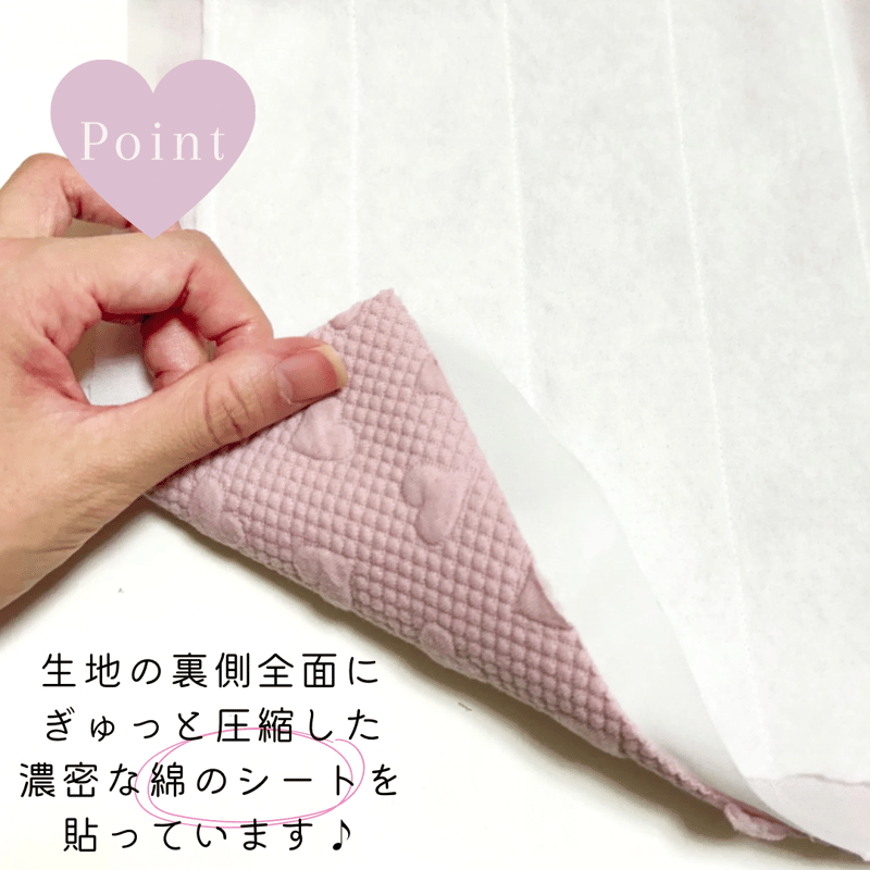 ハートキルティング リボンフラットポーチ｜くすみピンク［ -otona  