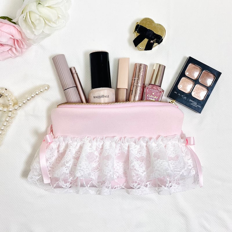 cancan☆フラットポーチ♥️個性的な美しい女性C♥️ハンドメイド cancan 様専用 フラットポーチ 綺麗な女性② 両面パネル生地