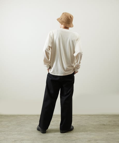And A アンドエー / HEMP BREND L/S SLEEVE CUT & SEWN ヘンプブレンドナローピッチボーダーカットソー ロンT / AA-A24M003