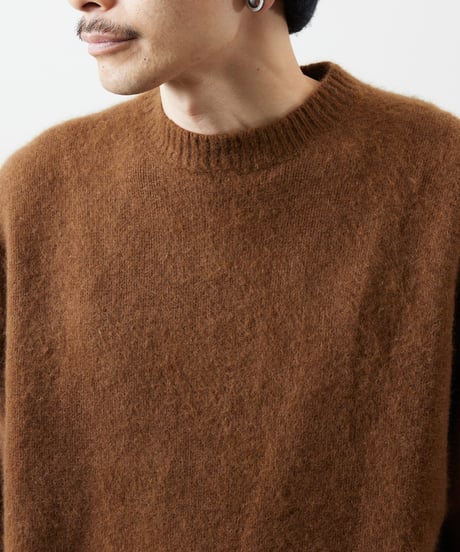 And A アンドエー / TANUKI KNIT CREW NECK PULLOVER SWEATER タヌキニットクルーネックプルオーバーニット セーター / AA-A24M001