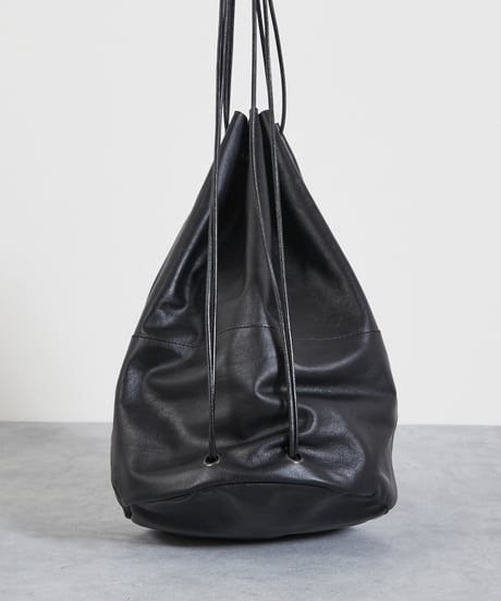 And A アンドエー / FINE LEATHER DRAWSTRING BAG 【L】 牛革巾着バッグ バッグパック / AA-A23U003