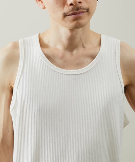 And A アンドエー / SUPIMA COTTON CODE FRISE TANK TOPS スーピマコットンコードフライスタンクトップ / AA-S24M005