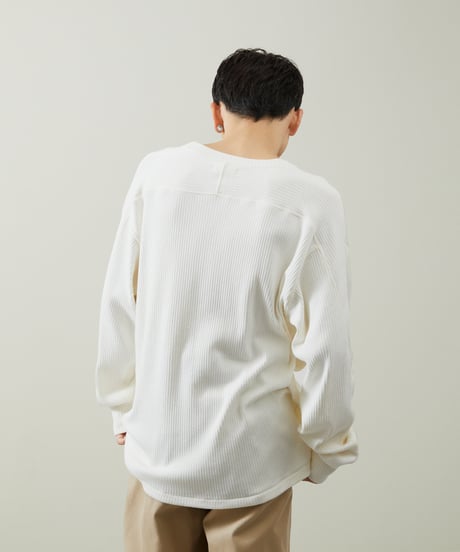 And A アンドエー / SUPIMA COTTON CODE FRISE L/S CUT&SEWN スーピマコットンコードフライスロングスリーブカットソー / AA-S24M006
