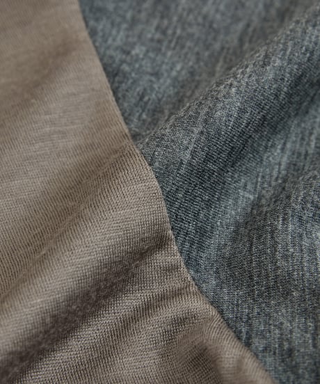 And A アンドエー / 2/72 WOOL JERSEY L/S CRAZY KNIT TEE super100防縮ウォッシャブルウールジャージークレイジーニットロンT / AA-A23M006