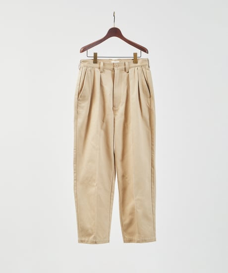 And A アンドエー / TWO TUCK TAPERED WIDE CHINO PANTS ツータックコットンワイドテーパードチノパンツ / AA-A23M002
