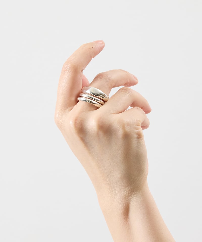 SILVER925 CIRCLE DESIGN RING/シルバー/リング And A アンドエー / SILVER925 TEXTURED CIRCLE RING シル