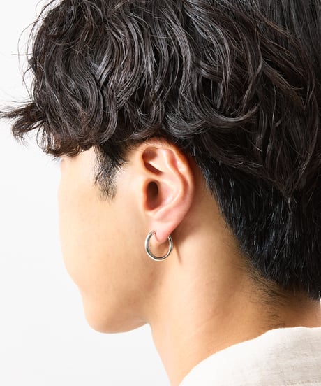 And A アンドエー / SILVER925 LARGE HOOP PIERCE シルバー925ラージフープピアス（片耳用） / AA-A24U006