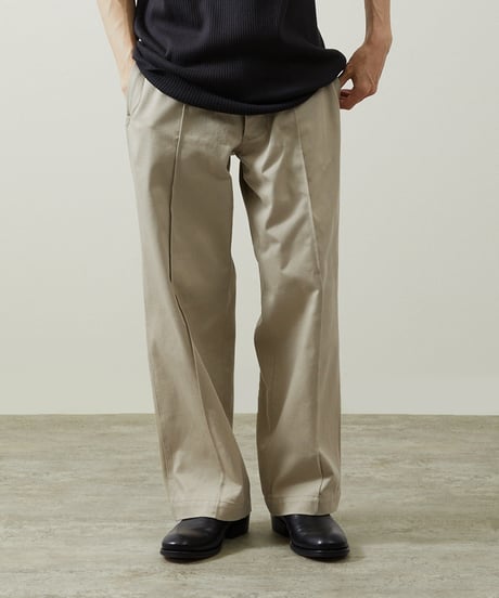 And A アンドエー / PIN TUCK DRILL WIDE CHINO PANTS ピンタックドリルワイドチノパンツ / AA-A23M001