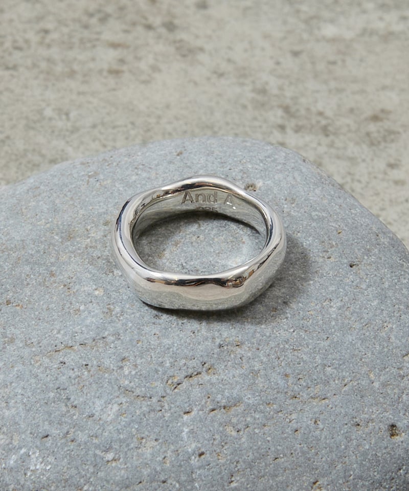And A アンドエー / SILVER925 WARPED PENTAGRAM RING シ
