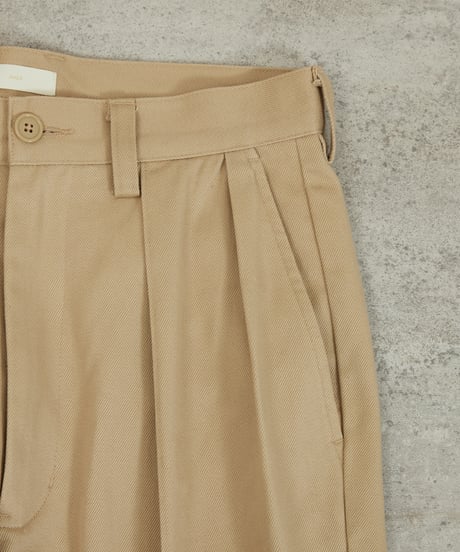 And A アンドエー / TWO TUCK TAPERED WIDE CHINO PANTS ツータックコットンワイドテーパードチノパンツ / AA-A23M002