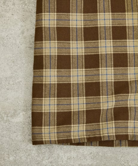 And A アンドエー / WOOL BLEND OPEN COLLAR L/S CHECK SHIRT JACKET ウールブレンドオープンカラーシャツ / AA-S24M002