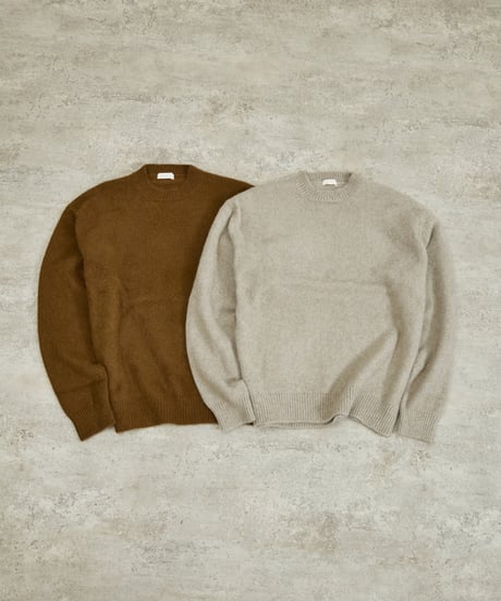 And A アンドエー / TANUKI KNIT CREW NECK PULLOVER SWEATER タヌキニットクルーネックプルオーバーニット セーター / AA-A24M001