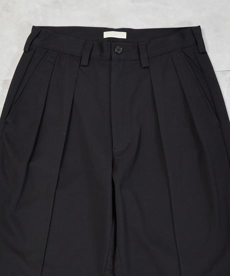 And A アンドエー / TWO TUCK TAPERED WIDE CHINO PANTS ツータックコットンワイドテーパードチノパンツ / AA-A23M002