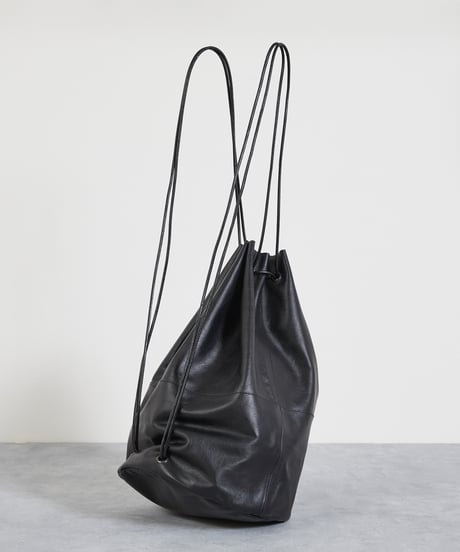 And A アンドエー / FINE LEATHER DRAWSTRING BAG 【L】 牛革巾着バッグ バッグパック / AA-A23U003