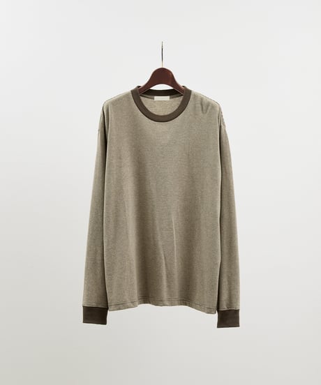 And A アンドエー / HEMP BREND L/S SLEEVE CUT & SEWN ヘンプブレンドナローピッチボーダーカットソー ロンT / AA-A24M003