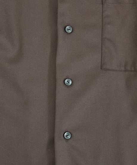 And A アンドエー / SUPER 140’S WOOL SAXONY OPEN COLLAR L/S SHIRT スーパー140’Sウールサキソニーオープンカラーシャツ / AA-S24M001