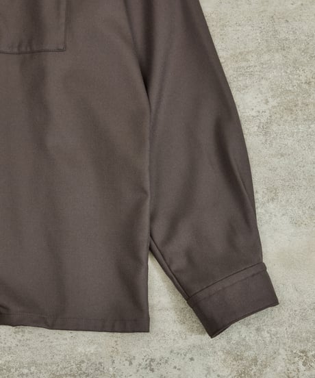 And A アンドエー / SUPER 140’S WOOL SAXONY OPEN COLLAR L/S SHIRT スーパー140’Sウールサキソニーオープンカラーシャツ / AA-S24M001