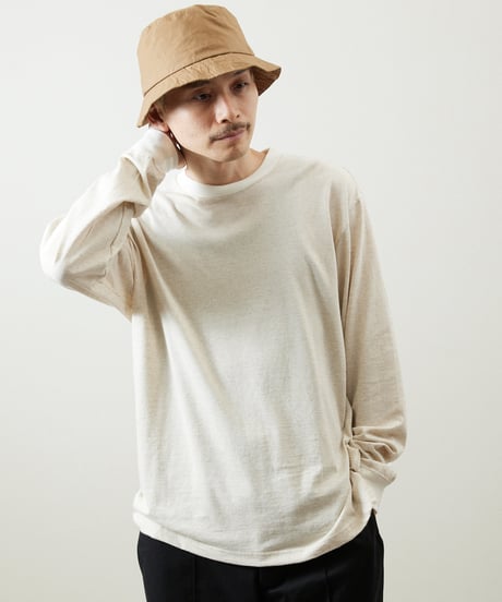 And A アンドエー / HEMP BREND L/S SLEEVE CUT & SEWN ヘンプブレンドナローピッチボーダーカットソー ロンT / AA-A24M003