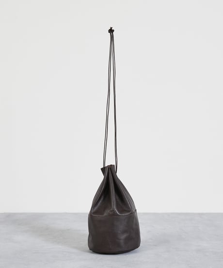 And A アンドエー / FINE LEATHER DRAWSTRING BAG【S】牛革巾着バッグ バケツバッグ / AA-A23U001