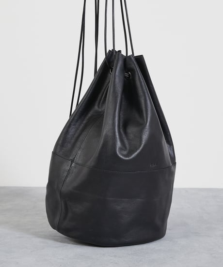 And A アンドエー / FINE LEATHER DRAWSTRING BAG 【L】 牛革巾着バッグ バッグパック / AA-A23U003