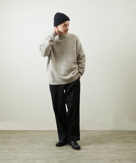 And A アンドエー / TANUKI KNIT CREW NECK PULLOVER SWEATER タヌキニットクルーネックプルオーバーニット セーター / AA-A24M001