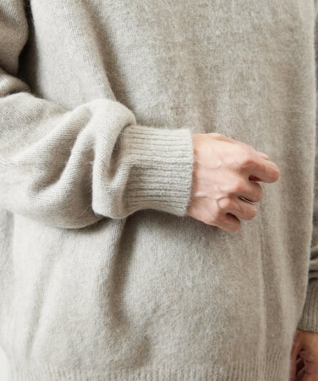 And A アンドエー / TANUKI KNIT CREW NECK PULLOVER SWEATER タヌキニットクルーネックプルオーバーニット セーター / AA-A24M001