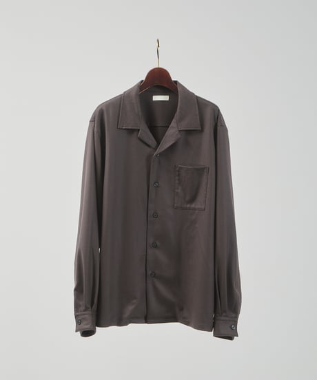 And A アンドエー / SUPER 140’S WOOL SAXONY OPEN COLLAR L/S SHIRT スーパー140’Sウールサキソニーオープンカラーシャツ / AA-S24M001