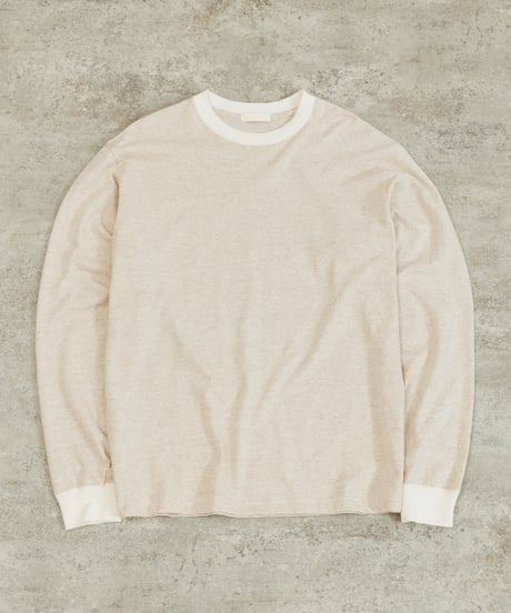 And A アンドエー / HEMP BREND L/S SLEEVE CUT & SEWN ヘンプブレンドナローピッチボーダーカットソー ロンT / AA-A24M003