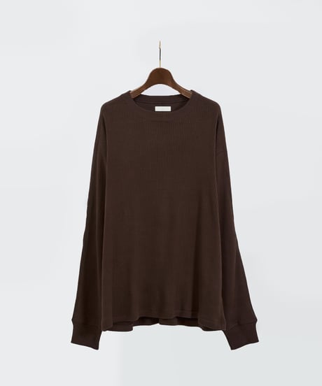 And A アンドエー / SUPIMA COTTON CODE FRISE L/S CUT&SEWN スーピマコットンコードフライスロングスリーブカットソー / AA-S24M006
