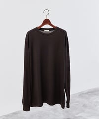 And A アンドエー / 2/72 WOOL JERSEY L/S KNIT TEE super100防縮ウォッシャブルウールジャージーニットロンT / AA-A23M004