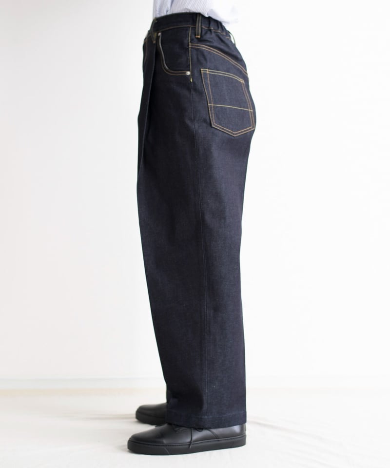 美品21SS NEON SIGN ネオンサイン WIDE DENIM SLACKS N0343W ワイド